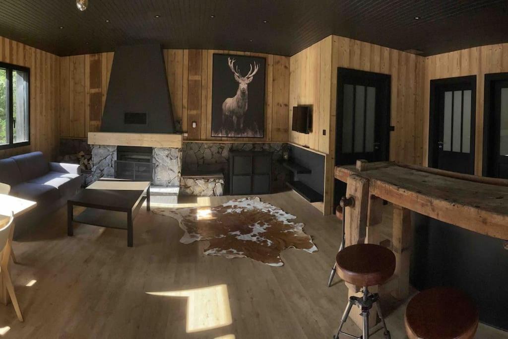 Chalet En Foret Avec Etang. Saint-Etienne-les-Remiremont Exterior photo